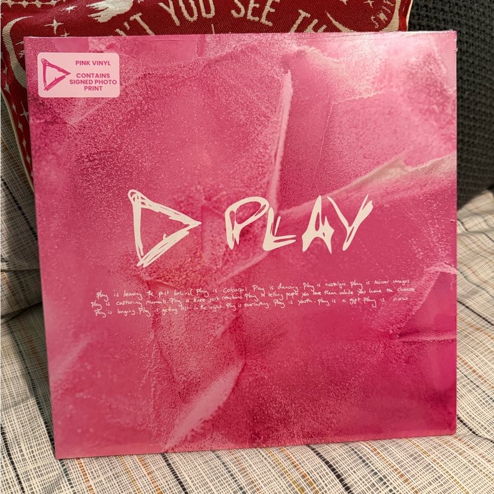 Ed Sheeran Play Vinyl Album with Signed photo print Mint